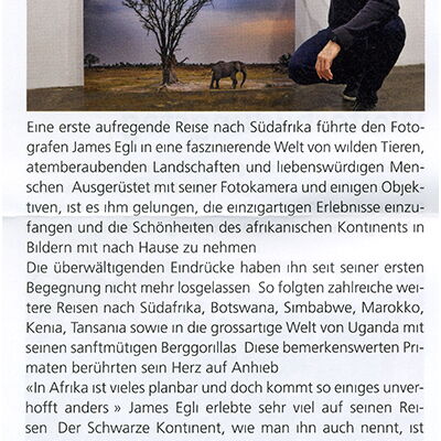 Mitteilungsblatt Oberuzwil / Afrika Momente von James Egli