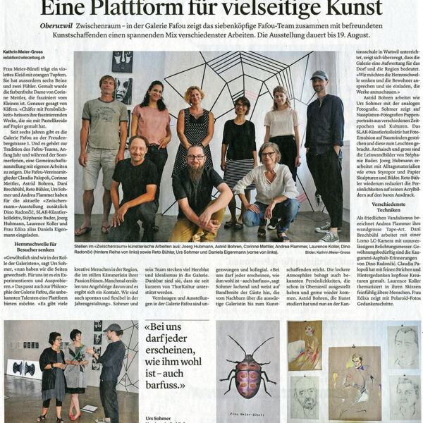 Wiler Zeitung / Eine Plattform für vielfältige Kunst