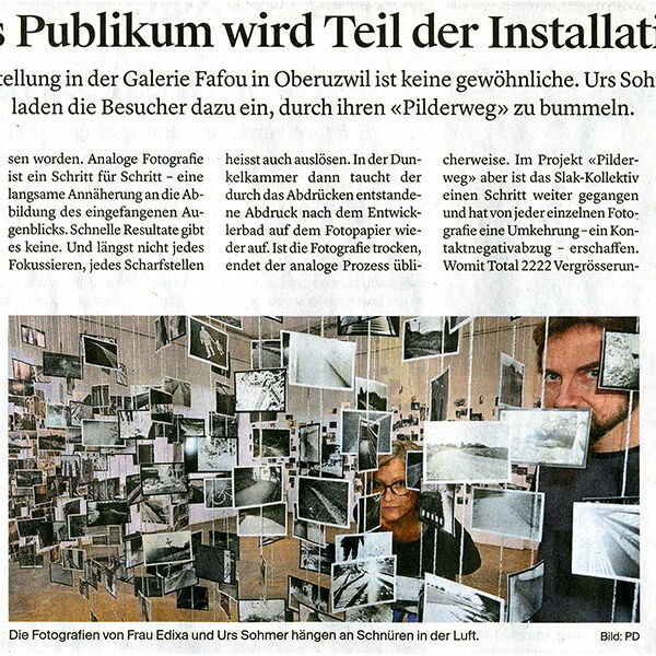 Wiler Zeitung / Das Publikum wird Teil der Installation