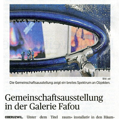Wiler Zeitung / Gemeinschaftsausstellung in der Galerie Fafou