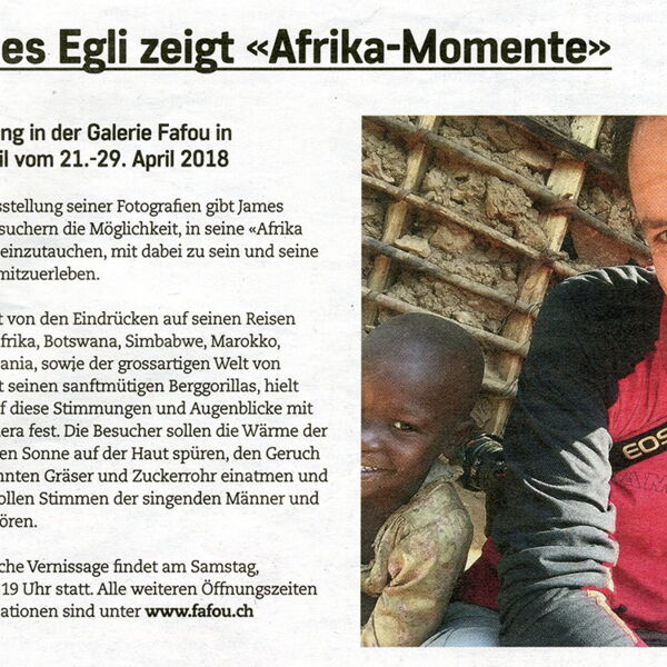 DZMagazin / James Egli zeigt Afrika Momente